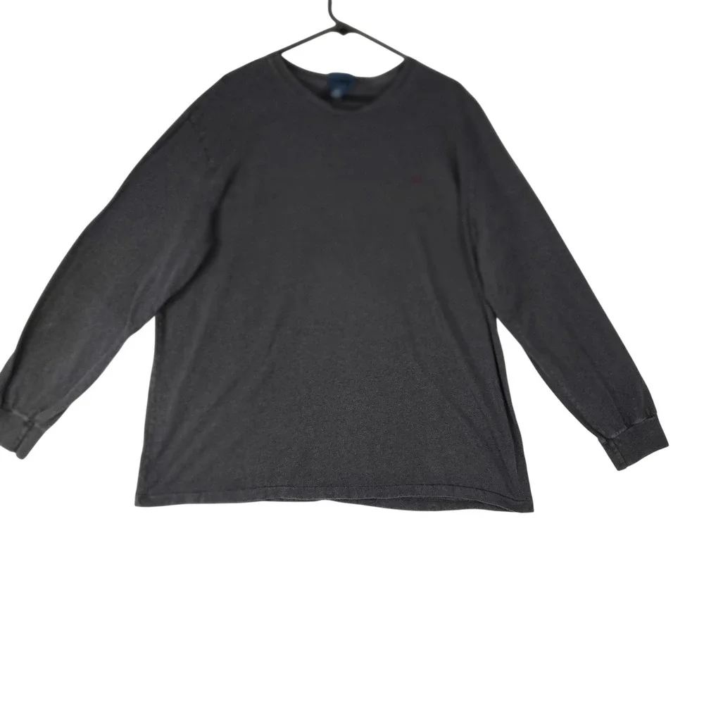 Polo Ralph Lauren Mens XL Gray Long Sleeve T-Shirt Cotton Pony Logo Crewneck